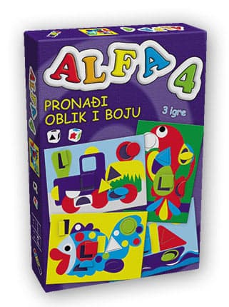 Alfa 4 - Pronađi boju i oblik