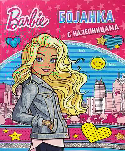 Barbie - bojanka sa nalepnicama