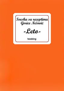 Sveska sa receptima Gorice Nešović – leto
